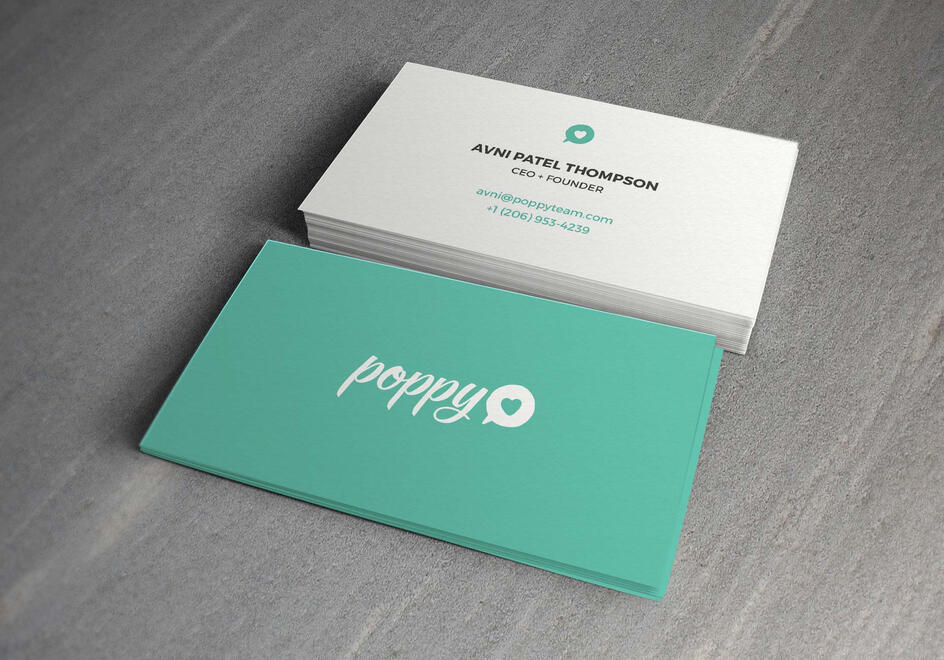 Poppy business cards