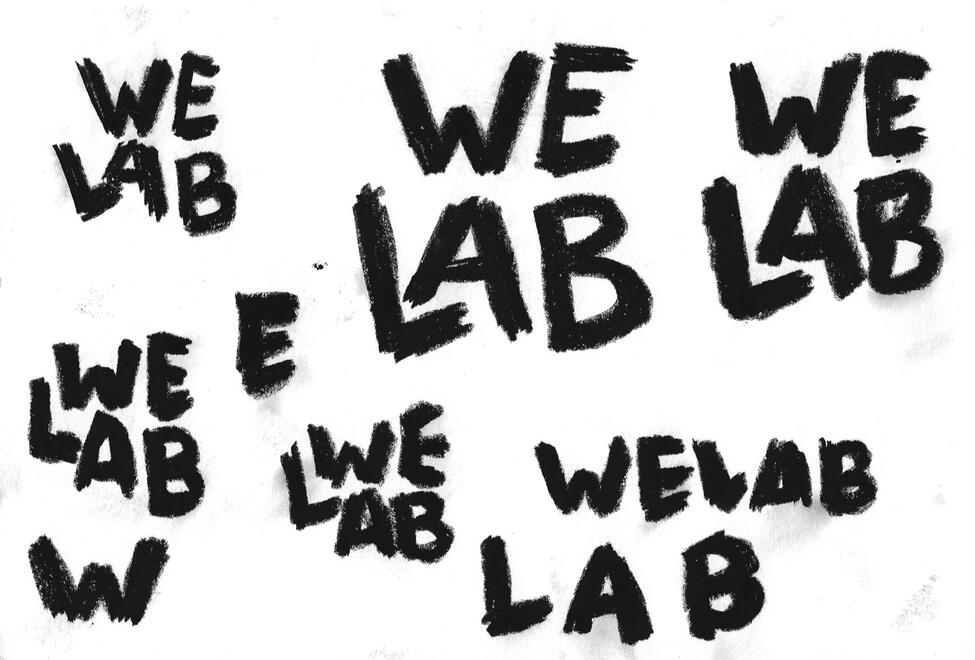 WeLAB logo sketches