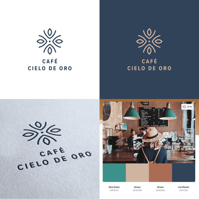 Café Cielo de Oro branding