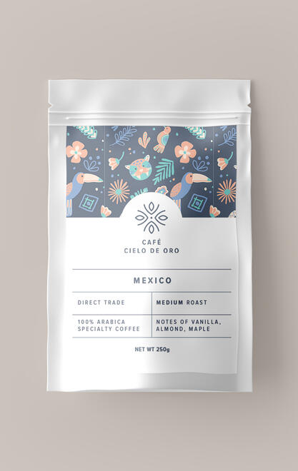 Café Cielo de Oro packaging