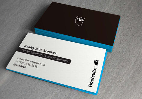 hootsuite business card