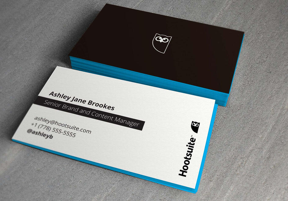 hootsuite business card